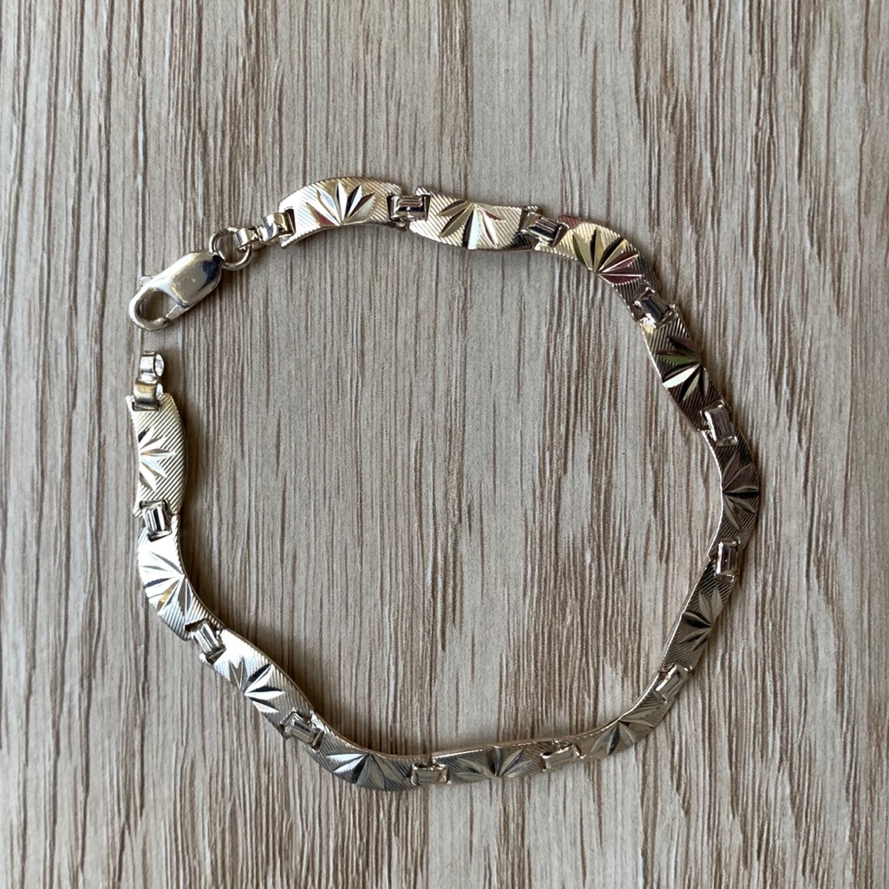925 Sterling Silver Cannabis Bracelet